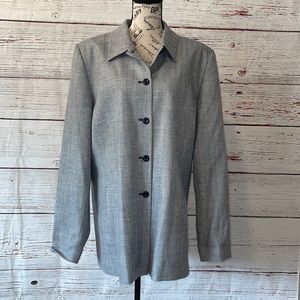 Pendleton blazer wool blend tall front pockets silk lining